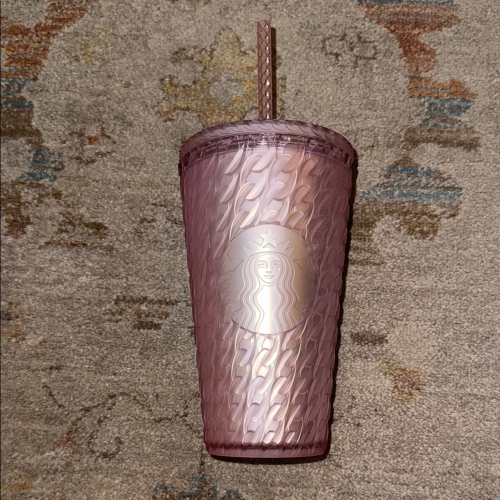 Starbucks Iridescent Pink Tumbler with Straw